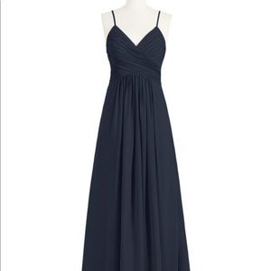 Azazie Bridesmaid Dress Dark Navy size 12